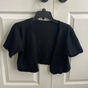 Women’s short black cardigan size-medium
